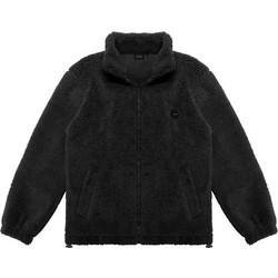 Double Ανδρική Ζακέτα Fleece με Φερμουάρ Μαύρη MFT-7012