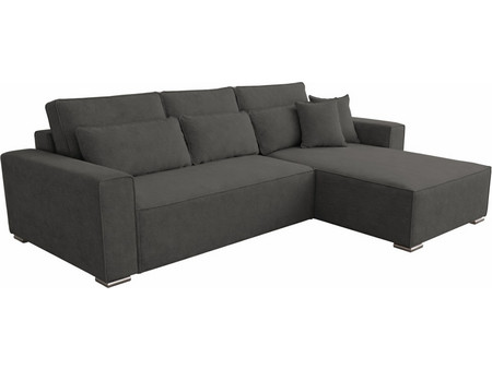 HomeMarkt CORNERA Γωνιακός Καναπές Κρεβάτι Αναστρέψιμη Γωνία Ανθρακί 269x155x89cm HM3335.01