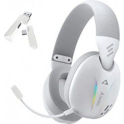Armaggeddon Cosmic V Ασύρματο Gaming Headset Over Ear White