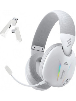 Armaggeddon Cosmic V Ασύρματο Gaming Headset Over Ear White