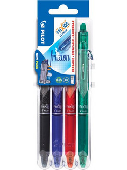 Pilot Frixion Clicker Set2Go Σετ Στυλό Gel που Σβήνει 0.7mm 4τμχ