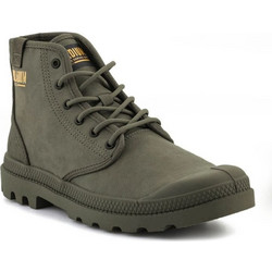 Palladium Pampa Hi Coated Ανδρικά Μποτάκια Χακί Αδιάβροχα 74375-377