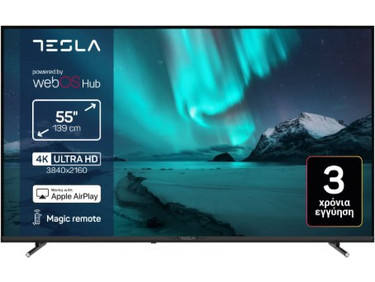 Tesla 55E655BUW Smart Τηλεόραση 55" 4K UHD DLED HDR (2025)