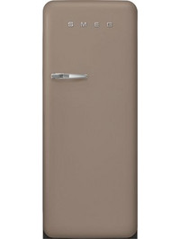Smeg 50?s style FAB28RDTP6 Retro Μονόπορτο Ψυγείο 270lt Υ153xΠ60.1xΒ72.8cm Καφέ