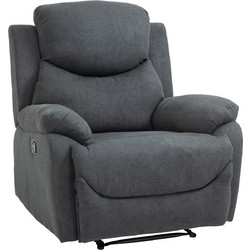 HOMCOM Πολυθρόνα Relax Ανακλινόμενη Ανθρακί 833-852CG