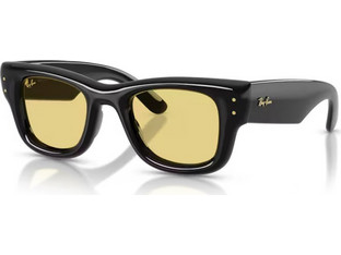Ray-Ban Wayfarer RB4940 601/85 Γυναικεία Γυαλιά Ηλίου Τετράγωνα Κοκάλινα Μαύρα με Κίτρινο Φακό