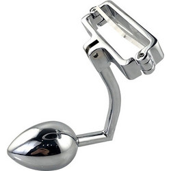 Kinksters X-Mechanic Πρωκτική Σφήνα 14cm Ασημί