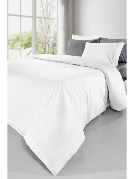 Guy Laroche Σεντόνι Διπλό Βαμβακερό με Λάστιχο 140x200+32 Color Plus White
