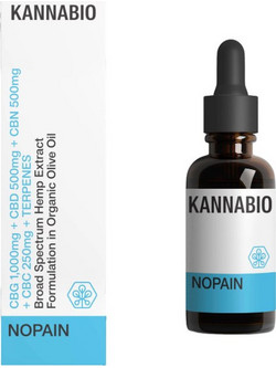 Kannabio Nopain CBG CBD CBN CBC Oil 22.5% 10ml