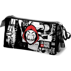 Karactermania La Casa De Papel Κασετίνα με 3 Θήκες Μαύρη 03099