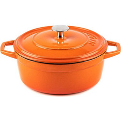 Hosse Kitchen Μαντέμενια Γάστρα Στρογγυλή 12cm Πορτοκαλί