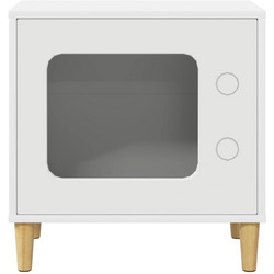 vidaXL Ξύλινo Σπιτάκι Γάτας 51x30x52cm Λευκό 8000653