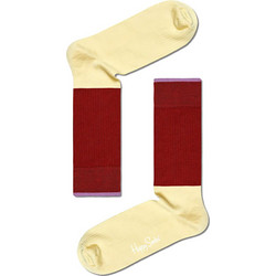 Happy Socks Ανδρικές Κάλτσες Ψηλές Μπεζ Μπορντό IMB01-4500