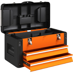 HOMCOM B20-110V01OG Βαλίτσα Εργαλείων Πλαστική Μ49.7xΠ25.3xΥ28.9cm