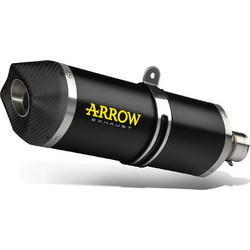 Arrow Τελικό Εξάτμισης για Universal με Σιγαστήρα Black 61005PP