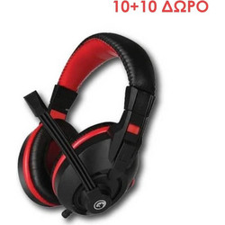 Marvo H8321P Gaming Headset Over Ear Black Red 20pcs