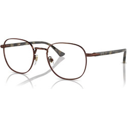 Persol PO1007V 1148 Ανδρικός Σκελετός Γυαλιών Οράσεως Μεταλλικός Καφέ