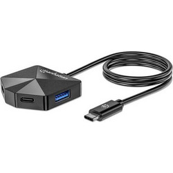 Manhattan 181150 USB Hub 3.0 USB-C με 4 Θύρες USB-A / USB-C