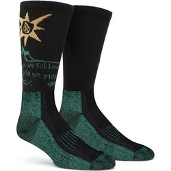 Volcom Iguchi Ανδρικές Κάλτσες Ψηλές με Σχέδια Μαύρες D6332401-STH