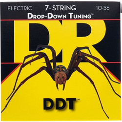 DR Strings Drop-Down Σετ 7 Χορδές Ηλεκτρικής Κιθάρας Nickel Plated Steel 10-56" Medium Tension