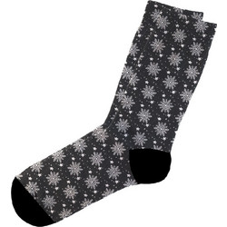 Dimisocks Do You Dare Christmas Snowflakes Χριστουγεννιάτικες Ανδρικές Κάλτσες Ψηλές Ανθρακί 60054