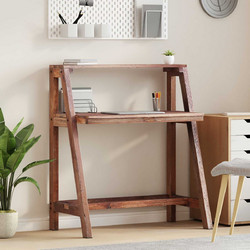 vidaXL Γραφείο Υπολογιστή από Μασίφ Ξύλο 90x50x103cm 42012401