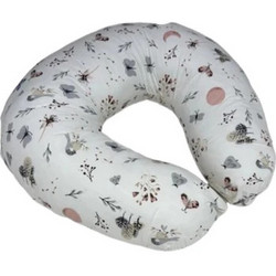 Abo Flowers & Butterflies Μαξιλάρι Θηλασμού Λευκό 60cm