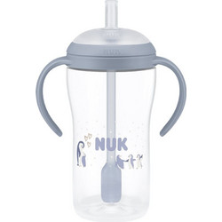 Nuk Perfect Match Penguin Εκπαιδευτικό Μπουκάλι με Καλαμάκι 8m+ 260ml