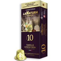 La Natura Lifestyle Κάψουλες Espresso Vanilla Συμβατές με Μηχανή Nespresso 10τμχ