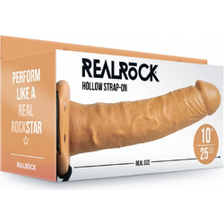 Shots Realrock 10" Hollow Harness Strap On με Dildo 24.5cm Latin