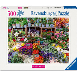 Puzzle Ravensburger Flower Market France 500 Κομμάτια