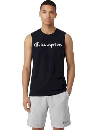 Champion Ανδρικό Αθλητικό T-Shirt Μαύρο 222283-KK001