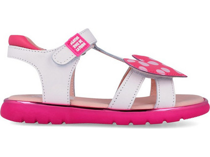 Agatha Ruiz De La Prada Παιδικά Πέδιλα για Κορίτσι Ανατομικά Λευκά Φούξια 262961-B050