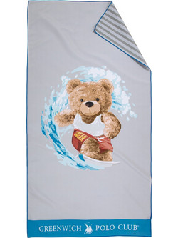 Greenwich Polo Club 4179 Παιδική Πετσέτα Θαλάσσης Microfiber Γκρι 70x140cm