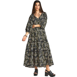 Funky Buddha Midi Βραδινό Φόρεμα Μαύρο FBL013-109-13