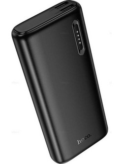 Hoco J158A Power Bank 10000mAh 10W με 2 Θύρες USB-A Black