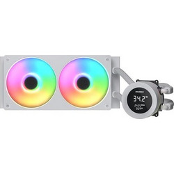 Cougar Poseidon Vistek 240 White Υδρόψυξη CPU 120mm ARGB για Socket AM2 / AM2+ / AM3 / AM3+ / FM1 / FM2 / 1366 / AM4 / FM2+ / 1200 / 1700 / AM5 / 1851 / 115x