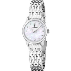 Festina Mademoiselle Γυναικείο Ρολόι με Ασημί Μεταλλικό Μπρασελέ F20749/1