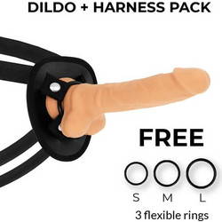 Cock Miller 4 Harness Strap On με Dildo 19.5cm Flesh