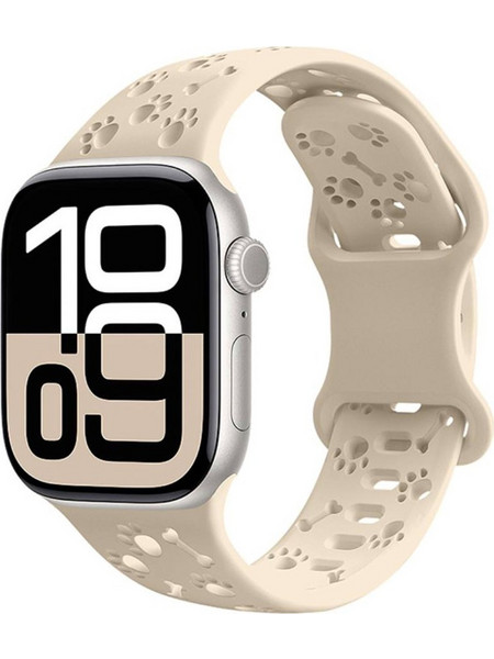 Hoco WA38 Λουράκι Σιλικόνης Beige (Apple Watch 38 / 40 / 41 / 42mm)