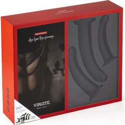 Virgite Universal Harness Strap On Set με Dildo Μαύρο