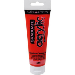 Daler-Rowney Graduate 619 Cadmium Orange Hue Ακρυλικό Χρώμα Ζωγραφικής 120ml