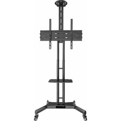 Focus Mount T633L Βάση Τηλεόρασης Δαπέδου Περιστρεφόμενη Τροχήλατη με Βραχίονα 42"-85" έως 90kg
