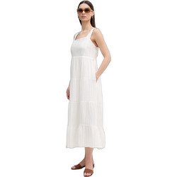 DKNY Midi Καλοκαιρινό Καθημερινό Φόρεμα Λευκό DJ6D9178-A0L