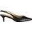 TWINSET Γόβες Slingback Δερμάτινες με Λεπτό Χαμηλό Τακούνι Μαύρες 261TCP034-00006