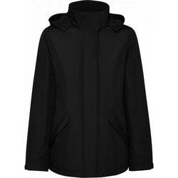 Roly America Γυναικείο Μπουφάν Χειμωνιάτικο Softshell Μακρύ Αδιάβροχο Μαύρο 5073-001
