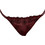 Luna Γυναικείο Sexy Slip με Δαντέλα Μπορντό 2879