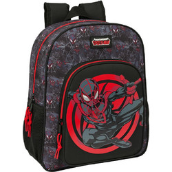 Safta Spider-Man Σχολική Τσάντα Πλάτης Δημοτικού Μαύρη Κόκκινη S4313660