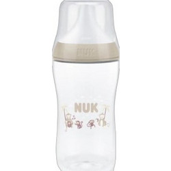 Nuk Perfect Match Πλαστικό Μπιμπερό με Θηλή Σιλικόνης κατά των Κολικών 3+ Μηνών Monkey Beige 260ml
