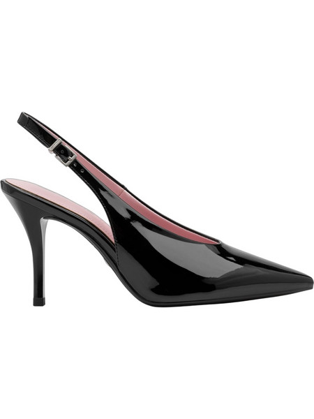 Tamaris Γόβες Slingback Λουστρίνι με Τακούνι Στιλέτο Μαύρες 1-29622-46-001